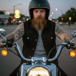 Milwaukee Leather DM1331 Men’s Black Denim Motorcycle Biker Riders Vest w/ Shirt Style Collar - Image 2
