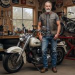 Milwaukee Leather MLM3510 Men’s Black/Beige Premium Leather Club Style Vest – Dual Closure Open Neck Motorcycle Vest - Image 2