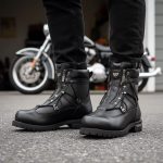 MMCC MB440 Men’s Throttle Black Leather Biker Boots – Riding Footwear - Image 4