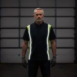 Milwaukee Motorcycle Clothing Co. Men’s Blk/Green Mechanic Work Shirt – w / Reflective Strip, Rider‑Built MDM11611 - Image 2
