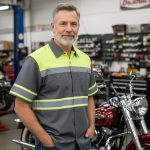 MMMCC Men’s Safeway Green/Grey Mechanic Rider Ready Shirt w/ Reflective Strip MDM11615 - Image 4