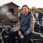 Milwaukee Leather Men’s Bare Bones Charcoal Reflective Skull CE Armored Riding Hoodie, Shoulder & Elbow Armor – MPM1799 - Image 8
