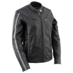Milwaukee Leather LKL27000 Women’s  Black with Silver Multi Vented Leather Motorcycle Jacket - Image 14