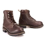 Milwaukee Leather Women’s Dark Brown Leather Outdoors Lace-Up Boots for Bikers Casual MBL9308