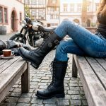 Milwaukee Leather Women’s Black 14-inch Lace-Up High-Rise Leather Biker Rider Boots with Calf Buckle MBL9355 - Image 4