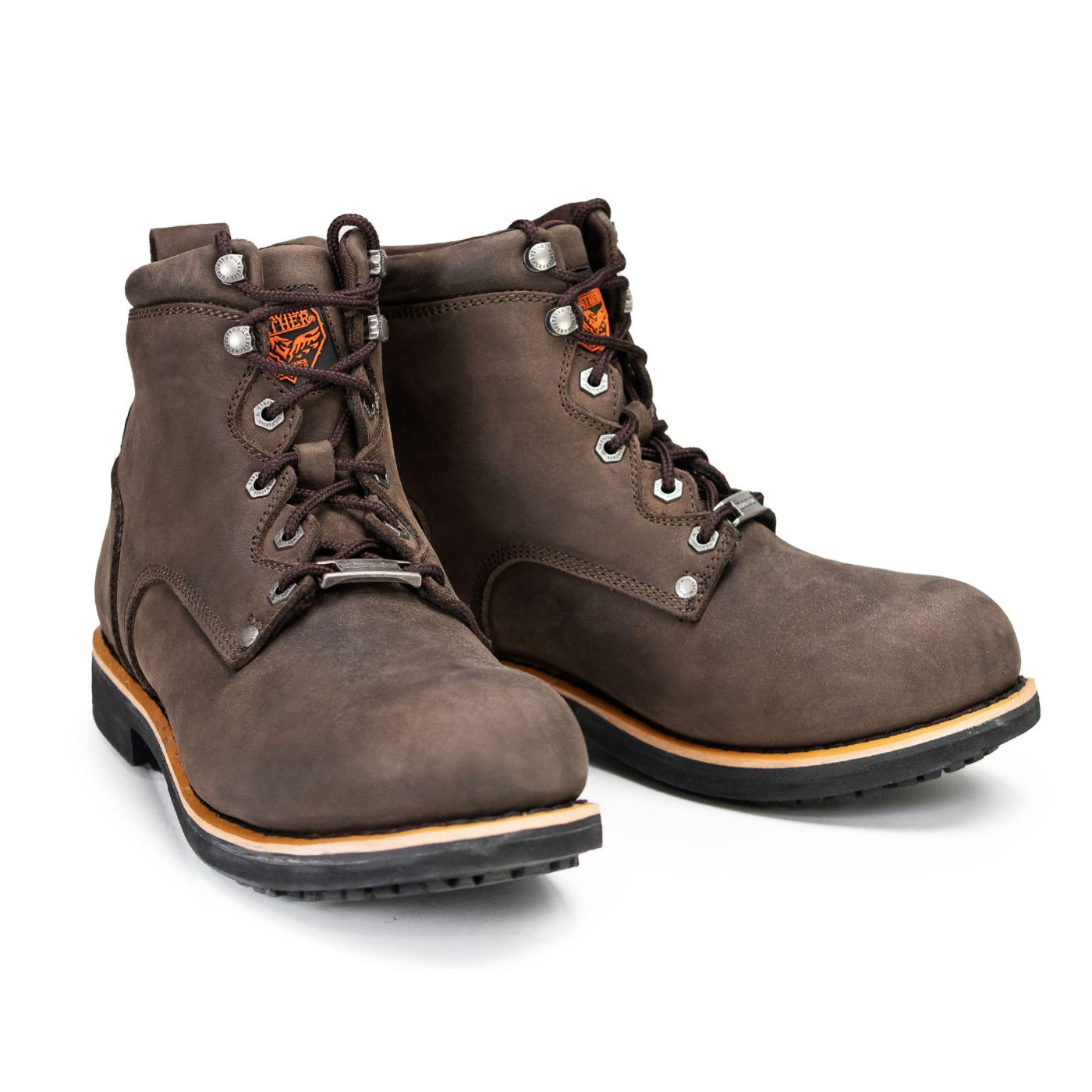 Milwaukee Leather MBM9007 Men’s Logger Dark Brown Leather 6-Inch Lace-Up Motorcycle Outdoor Rider Boots
