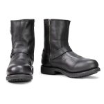 Milwaukee Leather MBM9042 Men’s Black Ruf Leather Short Harness Motorcycle Boots w/ Inside Zipper - Image 6