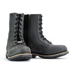 Milwaukee Leather MBM9065 Men’s Antique Black Lace-Up High-Rise Boots - Image 2