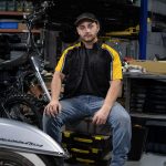 Milwaukee Motorcycle Clothing Co. Men’s Blk/Yellow Mechanic Work Shirt – w / Reflective Strip, Rider‑Built MDM11600 - Image 2