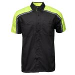 Milwaukee Motorcycle Clothing Co. Men’s Blk/Green Mechanic Work Shirt – w / Reflective Strip, Rider‑Built MDM11604 - Image 10