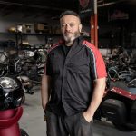 Milwaukee Motorcycle Clothing Co. Men’s Blk/Red Mechanic Work Shirt – w / Reflective Strip, Rider‑Built MDM11606 - Image 2