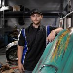 Milwaukee Motorcycle Clothing Co. Men’s Blk/Blue Mechanic Work Shirt – w / Reflective Strip, Rider‑Built MDM11609 - Image 2