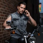 Milwaukee Leather MDM11678 Men’s Classic Grey Button-Down Cut Off Frayed Sleeveless Casual Shirt - Image 4