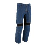 Milwaukee Leather MDM5015 Men’s Classic Fit Blue Denim Motorcycle Rider Racing Pants w/ CE Armor on Knees