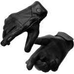 Milwaukee Leather MG7599 Men’s Black Leather Motorcycle Gloves w/ i-Touch Screen and Led Finger Light