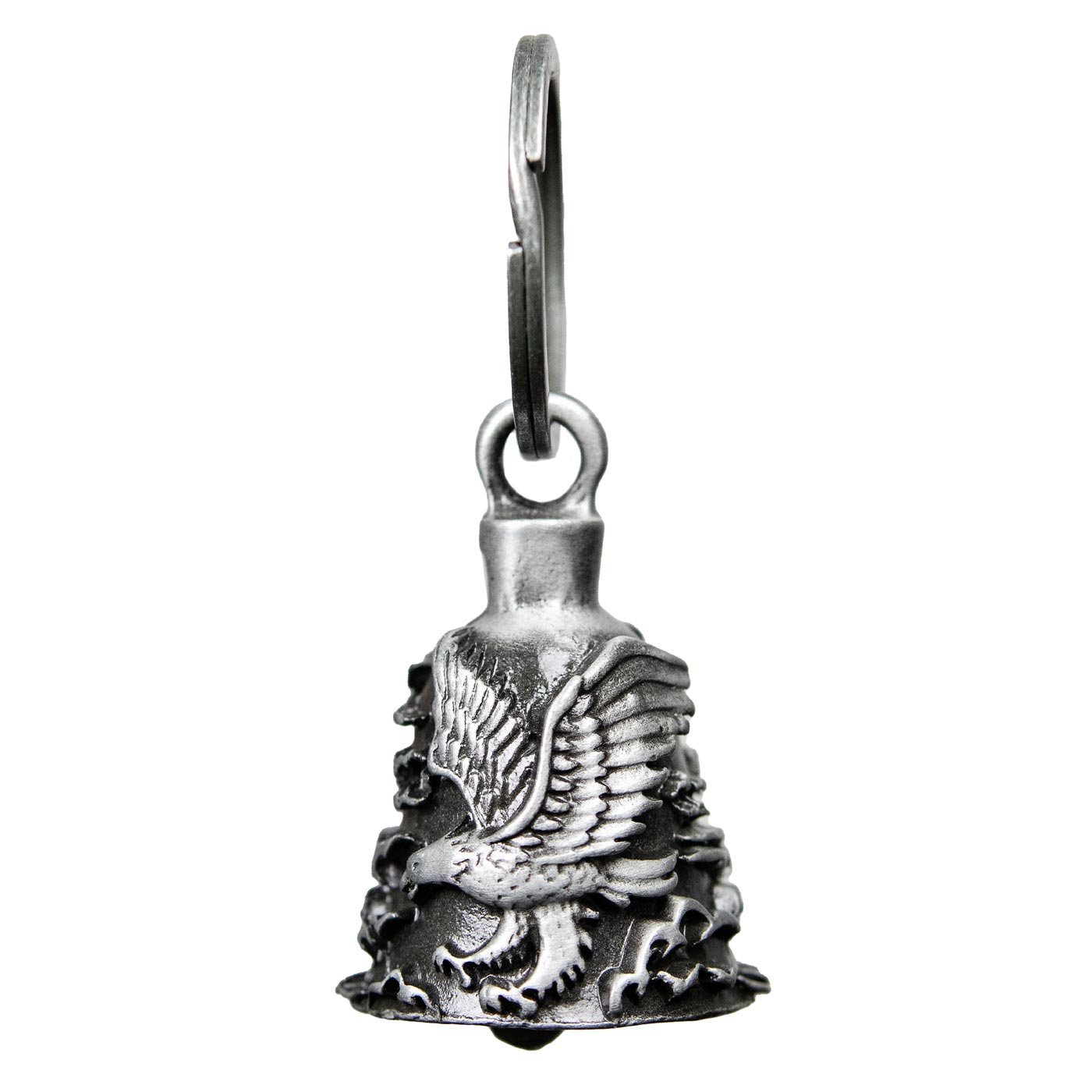 Milwaukee Leather MLB9005 ‘Eagle’ Motorcycle Good Luck Bell | Key Chain Accessory for Bikers