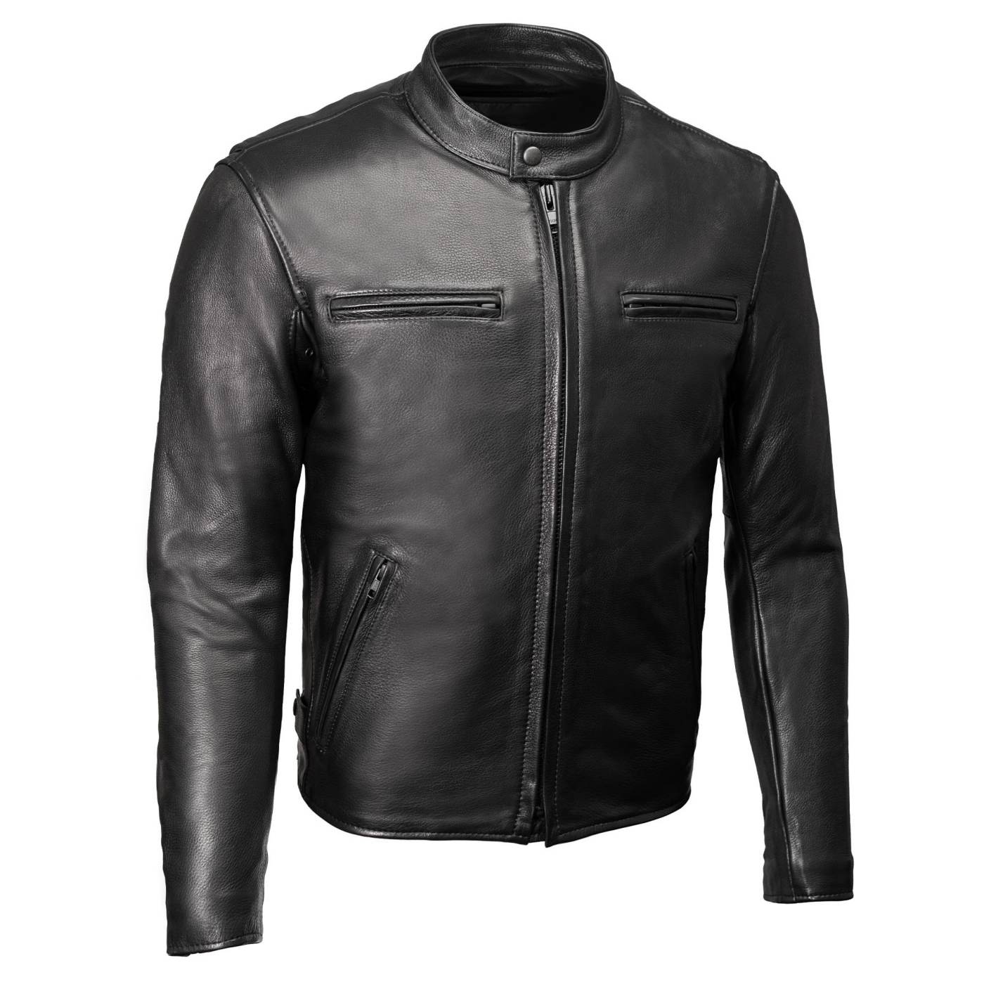 Milwaukee Leather USA MADE MLJKM5001 Men’s Black Road Racer Premium Leather Motorcycle Jacket