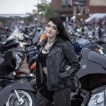 Milwaukee Leather MLL2516 Black Leather Rub-Off Leather Jacket with Hoodie for Women - Image 4