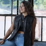 Milwaukee Leather MLL4512 Women’s Lashes Black Leather Club Style Motorcycle Rider Vest w/ Concealed Closure - Image 4