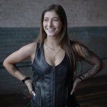 Milwaukee Leather Women’s Black Leather V-Neck Motorcycle Rider Vest with Side Lace MLL4531 - Image 2