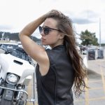 Milwaukee Leather MLL4550 Women’s Black Premium Leather Classic Braided Deep V-Neck Motorcycle Rider Vest W/Front Zip - Image 2