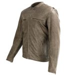 Milwaukee Leather MLM1503 Men’s Distressed Brown Racer Motorcycle Vented Leather Rider Jacket