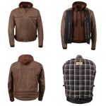 Milwaukee Leather MLM1518 Men’s ‘Scoundrel’ Vintage Crazy Horse Brown Leather Jacket w/ Removable Hoodie - Image 13