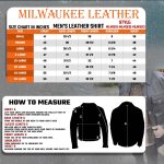 Milwaukee Leather MLM1613 Men’s Distressed Brown Casual Biker Rider Leather Shirt w/ Vintage 5 Cent Buffalo Buttons - Image 3