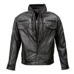 Milwaukee Leather Men’s Leather Shirt Jacket with Removable Hoodie and Patch Access – MLM1614 - Image 6