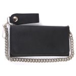Milwaukee Leather MLW7865 Men’s 7″ Black Soft Premium Cowhide Leather Tri Fold Wallet w/ Anti-Theft Stainless Steel Chain - Image 8