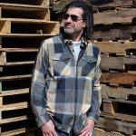 Milwaukee Leather MNG11639 Men’s Flannel Plaid Beige with Black and Blue Long Sleeve Cotton Button Down Shirt - Image 2