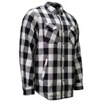 MMCC Men’s Desperado Reversible Flannel Shirt – 100% Cotton Snap Front Plaid w/ Chest and Hand Pockets – MNG11804