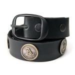 Milwaukee Leather MP7109 Men’s Don’t Thread On Me Black Leather Belt w/ Interchangeable Buckle – 1.5 inches Wide