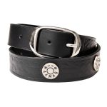 Milwaukee Leather MP7124 Men’s 44 MAG Black Leather Belt w/ Interchangeable Buckle-1.5 In Wide