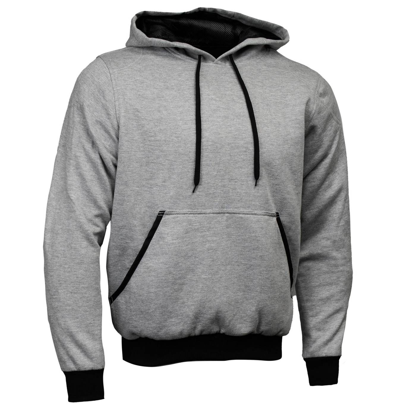 Milwaukee Leather Men’s Streetguard Black CE Armored Riding Hoodie, Shoulder and Elbow Armor – MPM1769