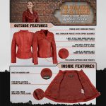 Milwaukee Leather Women’s Distressed Red Vegan Leather Motorcycle Style Fashion Jacket SFL2845 - Image 2