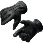 Milwaukee Leather SH234 Men’s Black Thermal Lined Leather Motorcycle Gloves w/ Cinch Wrist Closure - Image 9