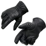Milwaukee Leather SH734 Men’s Black Thermal Lined Leather Motorcycle Gloves w/ Cinch Wrist Closure - Image 10