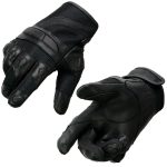 Milwaukee Leather SH802 Women’s Black Leather and Mesh Racing Motorcycle Gloves w/ Padded Fingers