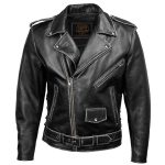 Milwaukee Leather Men’s Live to Ride Classic Black Premium Leather CE Armored Motorcycle Jacket – Side Lace – LKM1706 - Image 19