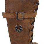 Milwaukee Leather Women’s Brown Leather 14″ Tall Motorcycle Lace-Up High-Rise Boots MBL9358 - Image 11