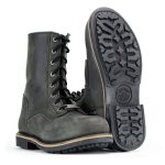 Milwaukee Leather MBM9065 Men’s Antique Black Lace-Up High-Rise Boots - Image 3