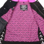 Milwaukee Leather MDL4051 Women’s ‘Skelly’ Black with Pink Motorcycle Denim Vest w/ Skull Embroidery - Image 13