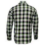 MMCC Radioactive Men’s Black Gray Green Plaid Flannel Shirt – 100% Cotton Long Sleeve Button-Up – MMC11602 - Image 14