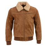 Milwaukee Leather Vintage SFM1818 Men’s Classic Beige Suede Leather Fashion Coat Jacket w/ Front Zipper Closure - Image 11