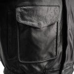 Milwaukee Leather LKM1704 Men’s Classic Aviator Style Bomber Black Leather Fashion Coat Jacket - Image 7