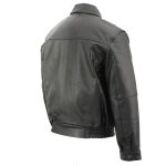 Milwaukee Leather LKM1704 Men’s Classic Aviator Style Bomber Black Leather Fashion Coat Jacket - Image 6