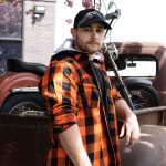 Milwaukee Leather MNG11642 Men’s Flannel Plaid Orange and Black Long Sleeve Cotton Button Down Shirt w/ Hoodie - Image 8