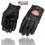 Milwaukee Leather SH869 Men’s Black Deerskin Leather Unlined Professional Driving Gloves - Image 4