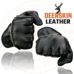 Milwaukee Leather SH886 Women’s USA Deerskin Black Leather Unlined Lightweight Motorcycle Rider Gloves - Image 2
